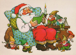 PÈRE NOËL Bonne Année Noël Vintage Carte Postale CPSM #PBB066.FR - Santa Claus