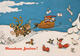 PÈRE NOËL Bonne Année Noël Vintage Carte Postale CPSM #PAW562.FR - Santa Claus