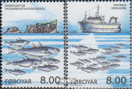 Dänemark - Färöer 431-432 (kompl.Ausg.) Postfrisch 2002 Meeresforschung - Islas Faeroes