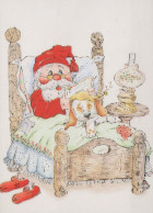 Bonne Année Noël GNOME Vintage Carte Postale CPSM #PAU424.FR - Año Nuevo