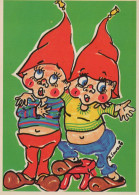 Bonne Année Noël GNOME Vintage Carte Postale CPSM #PAU214.FR - Año Nuevo