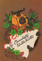 Bonne Année Noël Vintage Carte Postale CPSM #PAT893.FR - Año Nuevo