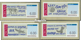 Dänemark - Färöer ATM5-ATM8 (kompl.Ausg.) Postfrisch 2009 Automartenmarken Rätsel - Isole Faroer