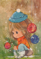 Bonne Année Noël ENFANTS Vintage Carte Postale CPSM #PAS903.FR - Año Nuevo