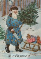 PÈRE NOËL NOËL Fêtes Voeux Vintage Carte Postale CPSM #PAK854.FR - Santa Claus