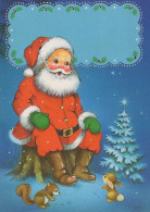PÈRE NOËL NOËL Fêtes Voeux Vintage Carte Postale CPSM #PAK658.FR - Santa Claus