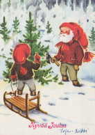 PÈRE NOËL NOËL Fêtes Voeux Vintage Carte Postale CPSM #PAK094.FR - Santa Claus
