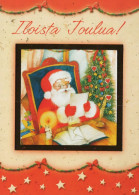 PÈRE NOËL NOËL Fêtes Voeux Vintage Carte Postale CPSM #PAK172.FR - Santa Claus