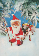 PÈRE NOËL NOËL Fêtes Voeux Vintage Carte Postale CPSM #PAK028.FR - Santa Claus