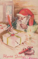 PÈRE NOËL NOËL Fêtes Voeux Vintage Carte Postale CPSMPF #PAJ475.FR - Santa Claus