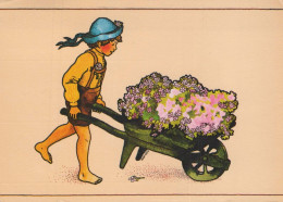 FLOWERS Vintage Postcard CPSM #PBZ818.GB - Bloemen