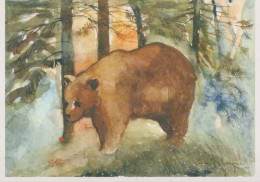 BEAR Animals Vintage Postcard CPSM #PBS355.GB - Bären