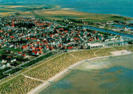 73613492 Buesum Nordseebad Fliegeraufnahme Korbstrand  Buesum Nordseebad - Büsum