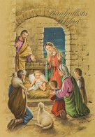 Virgen Mary Madonna Baby JESUS Christmas Religion Vintage Postcard CPSM #PBB716.GB - Maagd Maria En Madonnas