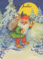 SANTA CLAUS Happy New Year Christmas Vintage Postcard CPSM #PBL189.GB - Santa Claus