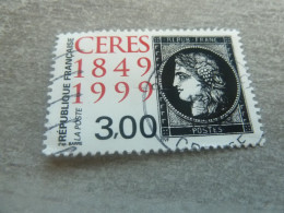 Cérès Noir De 1849 - 3f. - Yt 3211 - Noir Et Rouge - Oblitéré - Année 1999 - - Usados