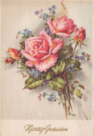 FLOWERS Vintage Postcard CPSM #PAR866.GB - Blumen