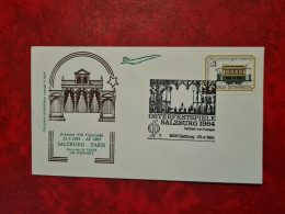 Lettre  1984  CONCORDE  1ER VOL SALZBURG PARIS OSTERFESTSIELE HERBERT VON KARAJAN - Storia Postale