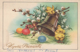 PASQUA POLLO UOVO Vintage Cartolina CPA #PKE382.IT - Easter