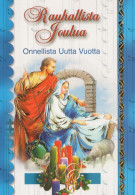 Vergine Maria Madonna Gesù Bambino Natale Religione Vintage Cartolina CPSM #PBB851.IT - Virgen Maria Y Las Madonnas