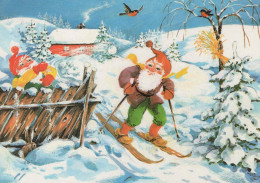 Buon Anno Natale GNOME Vintage Cartolina CPSM #PBA935.IT - Nouvel An