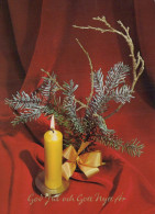 Buon Anno Natale CANDELA Vintage Cartolina CPSM #PBA309.IT - Nouvel An