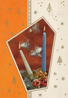 Buon Anno Natale CANDELA Vintage Cartolina CPSM #PAZ309.IT - Nouvel An