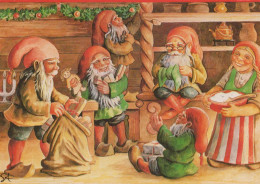 Buon Anno Natale GNOME Vintage Cartolina CPSM #PAY588.IT - Nouvel An