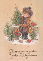 Buon Anno Natale BAMBINO Vintage Cartolina CPSM #PAW819.IT - New Year