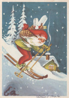 Buon Anno Natale GNOME Vintage Cartolina CPSM #PAW627.IT - Neujahr