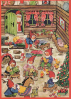 Buon Anno Natale GNOME Vintage Cartolina CPSM #PAU282.IT - Anno Nuovo