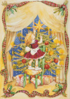 Buon Anno Natale BAMBINO Vintage Cartolina CPSM #PAS844.IT - Neujahr