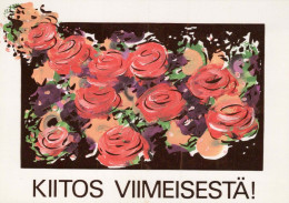 FIORI Vintage Cartolina CPSM #PAS655.IT - Flowers