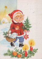 Buon Anno Natale BAMBINO Vintage Cartolina CPSM #PAS783.IT - Nouvel An