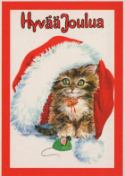 GATTO KITTY Animale Vintage Cartolina CPSM #PAM566.IT - Chats