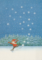 BABBO NATALE Natale Vintage Cartolina CPSM #PAK591.IT - Santa Claus