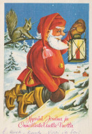 BABBO NATALE Natale Vintage Cartolina CPSM #PAK397.IT - Kerstman