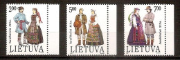 LITHUANIA 1992●Costumes Of Suvalkija●Mi 508-10●MNH - Lituanie