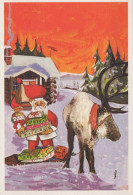 BABBO NATALE Natale Vintage Cartolina CPSM #PAJ890.IT - Santa Claus