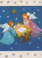 ANGELO Buon Anno Natale Vintage Cartolina CPSM #PAH833.IT - Angels