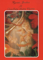 ANGELO Buon Anno Natale Vintage Cartolina CPSM #PAH469.IT - Angels