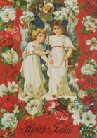 ANGELO Buon Anno Natale Vintage Cartolina CPSM #PAH273.IT - Anges