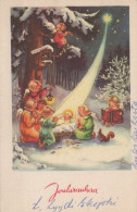 ANGELO Buon Anno Natale Vintage Cartolina CPSMPF #PAG769.IT - Angels