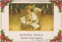 ANGELO Buon Anno Natale Vintage Cartolina CPSM #PAH081.IT - Angels