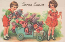 NIÑOS NIÑOS Escena S Paisajes Vintage Tarjeta Postal CPSMPF #PKG739.ES - Scènes & Paysages