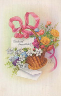 FLORES Vintage Tarjeta Postal CPSMPF #PKG053.ES - Blumen