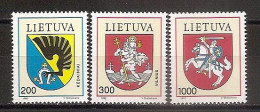 LITHUANIA 1992●Coat Of Arms●Wappen Mi 505-07●MNH - Lithuania