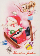 PAPÁ NOEL Feliz Año Navidad Vintage Tarjeta Postal CPSM #PBL378.ES - Kerstman