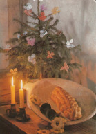 Feliz Año Navidad VELA Vintage Tarjeta Postal CPSM #PBA806.ES - New Year