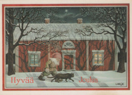 Feliz Año Navidad GNOMO Vintage Tarjeta Postal CPSM #PAY972.ES - Anno Nuovo